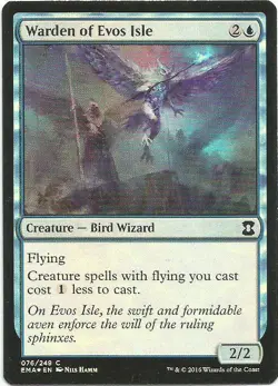 1x Foil - Warden of Evos Isle - Magic the Gathering MTG Eternal Masters - Image 1