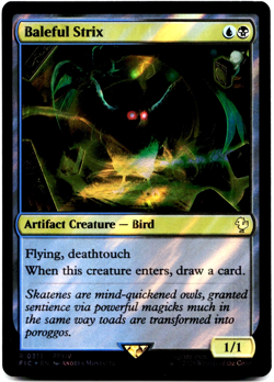 Baleful Strix (Surge Foil) - [Commander: Final Fantasy] Magic MTG NM 💧💀 - Image 3