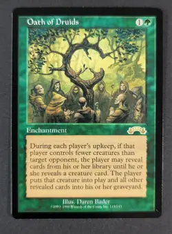 MTG Oath of Druids - Exodus - Near Mint NM Rare - Magic The Gathering - Image 2