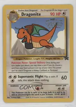 Pokemon The First Movie - Dragonite WOTC Black Star #5 1999 - Image 1