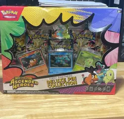 Pokemon Mega Evolution Ascended Heroes Deluxe Pin Collection First Partners Box - Image 1