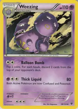 Weezing 28/124 Uncommon Fates Collide Pokemon Near Mint - Image 1