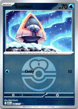 Snorunt (Love Ball) 046/217 ME: Ascended Heroes Pokemon Reverse Holo NM - Image 1