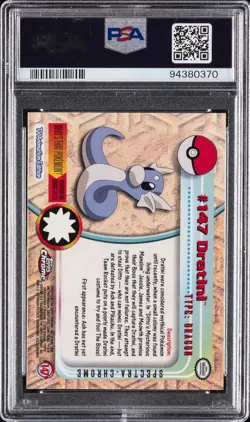 2000 TOPPS CHROME POKEMON T.V. SPECTRA #147 DRATINI PSA 10 - Image 2
