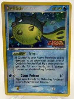 Pokemon Qwilfish 27/109 Reverse Holo EX Team Rocket Returns 2004 - Image 1