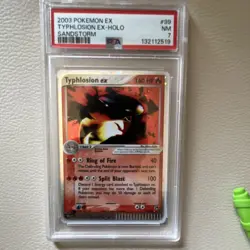 Pokemon Typhlosion ex #99 Sandstorm Ultra Rare EX-Holo 2003 PSA 7 - Image 1