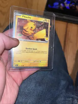 Pokemon Pikachu 051/162 Miscellaneous Promo Holo 70 HP Random Spark *MINT&SWIRL* - Image 1