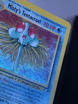 Pokemon TCG Misty's Tentacruel 010/132 Gym Heroes Holo Rare Black Star Collector - Image 2
