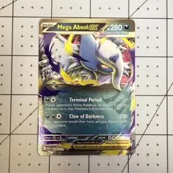 Pokemon Mega Absol EX 086/132 Me01: Mega Evolution Double Rare Holo Full Art - Image 1