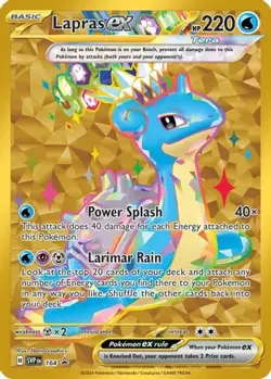LAPRAS EX 164 HOLO PROMO SCARLET & VIOLET PROMO POKEMON NEAR MINT - Image 1