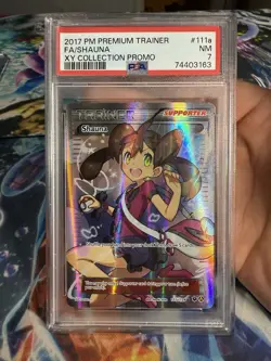 2017 Pokemon Premium Trainer XY Collection Promo Shauna #111A PSA 7 - Image 1