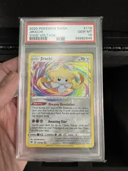 2020 Pokemon Sword & Shield Vivid Voltage #119 Jirachi PSA 10 - Image 1