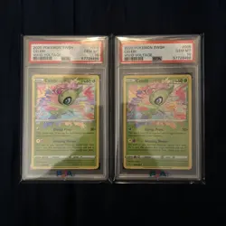 2020 POKEMON SWORD & SHIELD VIVID VOLTAGE #009 CELEBI PSA 10 - Image 1
