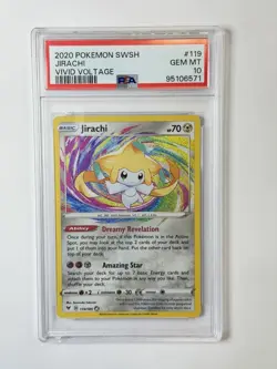 2020 Pokemon Sword & Shield #119 JIRACI Vivid Voltage PSA 10 ** TH6571 - Image 1