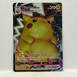 2020 Pokemon Pikachu VMAX 044/185 Vivid Voltage Ultra Rare Full Art - Image 1
