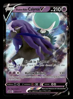 Pokemon Shadow Rider Calyrex V #SWSH131 tcg Near Mint or Better - Image 1