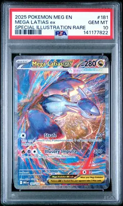 Pokemon 2025 Mega Latias ex 181/132 SIR Mega Evolution GEM MINT PSA 10 - Image 1