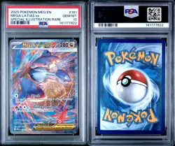 Pokemon 2025 Mega Latias ex 181/132 SIR Mega Evolution GEM MINT PSA 10 - Image 3