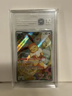 Pokemon Eevee 173 Prismatic Evolutions ETB Black Star Promo CGC Gem Mint 10 - Image 1
