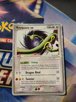 Rare Rayquaza EX 039 Holo Black Star Promo Pokemon - Image 1