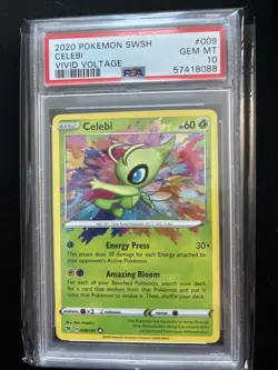 Pokemon Vivid Voltage Celebi 009/185 Amazing Rare PSA 10 Gem Mint - Image 1