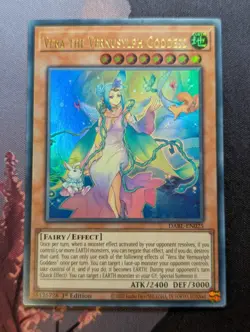 YUGIOH DABL-EN025 Vera the Vernusylph Goddess Ultra Rare 1st Edition NM - Image 1