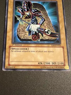 Yugioh Dark Magician - SD6-EN003 - 1st Edition - Common - MP - Image 3