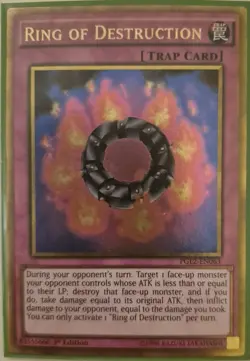 YuGiOh Ring of Destruction Gold Rare 1st Edition PGL2-EN063 - Image 1