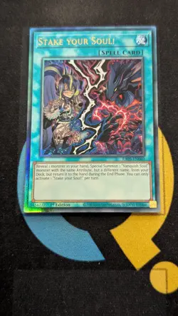 RA05-EN069 Stake your Soul! Ultimate Rare 1st Ed YuGiOh - Image 1