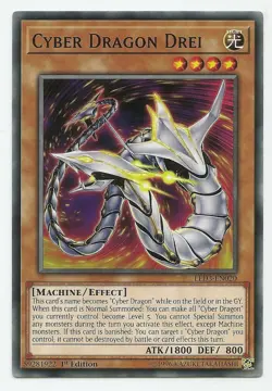 Cyber Dragon Drei - LED3-EN020 - Common - 1st Edition - Yugioh - Image 1