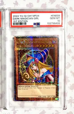Yugioh PSA 10 DARK MAGICIAN GIRL MP24-EN009 QUARTER CENTURY SECRET RARE QCR (76) - Image 3