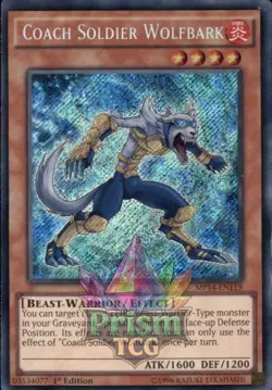 1st ed Coach Soldier Wolfbark secret rare MP14-EN119 Yugioh - Image 1