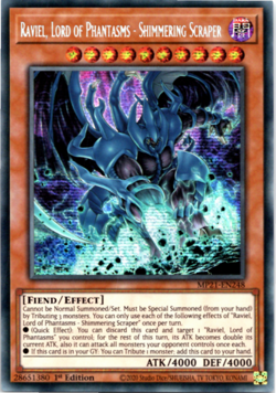 Raviel, Lord of Phantasms - Shimmering Scraper MP21-EN248 Prismatic Secr Yugioh - Image 1