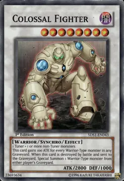 Colossal Fighter - Super Rare 1st Edition 5DS1-EN043 - HP - YuGiOh - Image 1