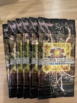 6 Sealed Japanese Packs - YuGiOh! Limit Over Collection -THE HEROES- - Image 1