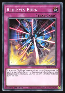Red-Eyes Burn - DLCS-EN072 - Common - 1st Edition Yugioh - Image 1