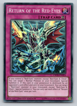 Return Of The Red-Eyes - CROS-ENAE4 Super Rare - Limited Edition Yugioh - Image 1