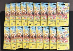 Lot of 18 One Piece OP15/EB04 Adventure on KAMI’S Island Sleeved Packs Sealed - Image 1