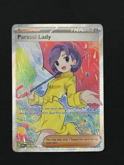 Pokemon Card TCG - Parasol Lady 238/182 Ultra Rare Full Art Paradox Rift NM - Image 1