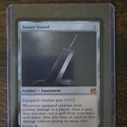 Magic: The Gathering Buster Sword Artifact Equipment RPG Set Regular Card - Image 1