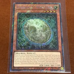 Yugioh! 1x Chronomaly Nebra Disk RA04-EN213 Platinum Secret Rare 1st Ed NM - Image 1