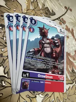 Digimon Card Game Playset Growlmon BT21-068 C World Convergence - Image 1