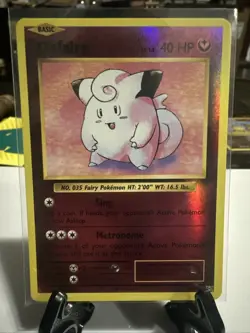 Pokemon Card TCG Clefairy 63/108 Reverse Holo Rare XY Evolutions - Near Mint - Image 1