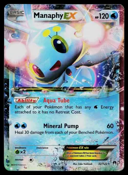 Pokemon Card - Manaphy EX Holo XY - BREAKpoint 32/122 Ultra Rare - Image 1