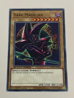 Yugioh Dark Magician x 3 - 1st Edition Red Cloak NM - Plus Free Holo Card - B - Image 2