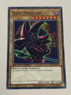 Yugioh Dark Magician x 3 - 1st Edition Red Cloak NM - Plus Free Holo Card - B - Image 4