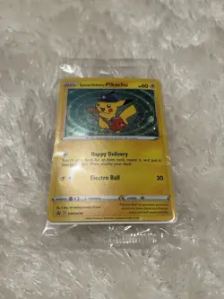 Special Delivery Pikachu SWSH074 SWSH: Sword & Shield Promo Cards Holo Sealed - Image 2
