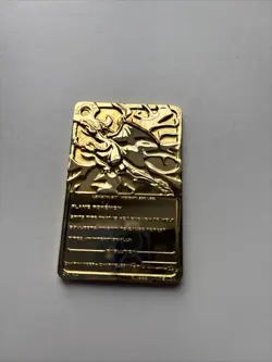 Pokemon Charizard Nintendo 1999 Burger King 23k Gold Plated Card - Image 2