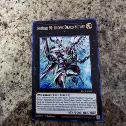 YUGIOH NUMBER F0: UTOPIC DRACO FUTURE BLCR-EN085 SECRET 1ST ED NM - Image 1