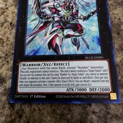 YUGIOH NUMBER F0: UTOPIC DRACO FUTURE BLCR-EN085 SECRET 1ST ED NM - Image 2